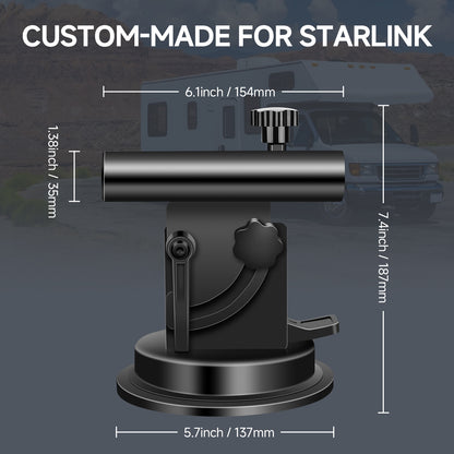 HIFOR Starlink Pole Mount,Suction Cup Starlink Holder for Rv