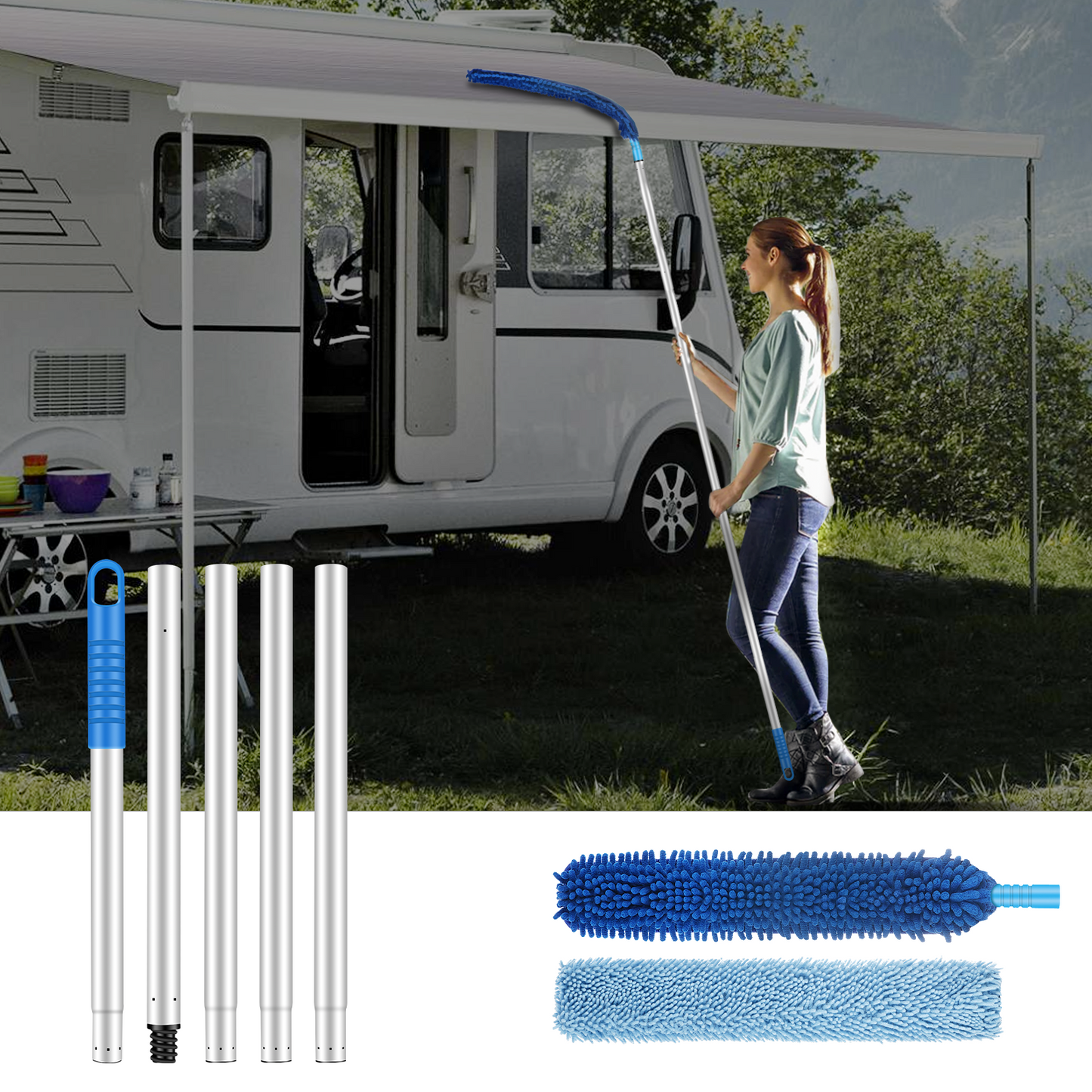 HIFOR RV Awning Cleaning Mop for Camper