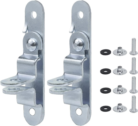 Cargo Trailer Door Latch, Round Screw Holes (4.25 inch Hole Spacing, 2 Pack)