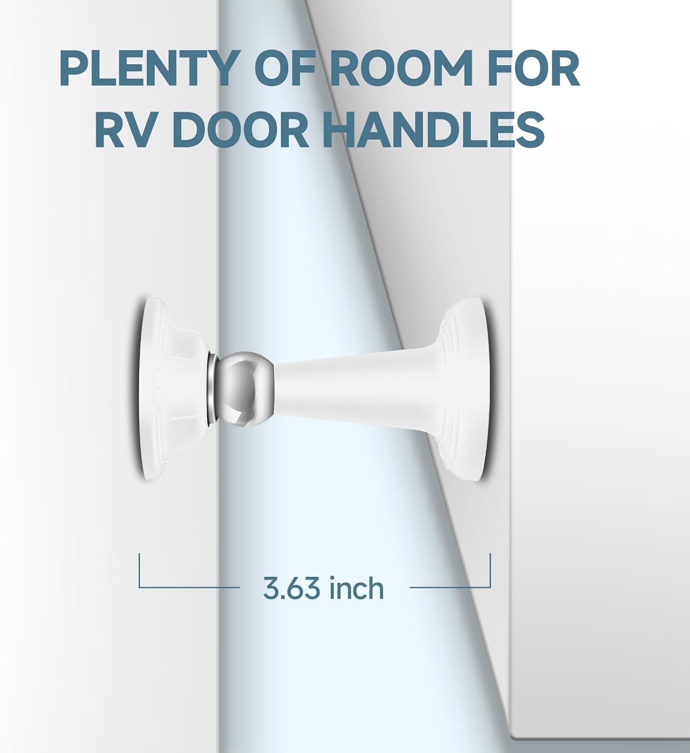 RV Magnetic Door Holder 4inch (White, 2 Pack)