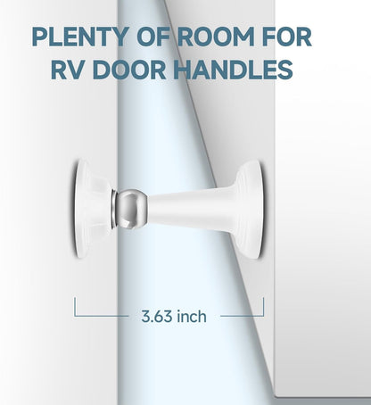 RV Magnetic Door Holder 4inch (White, 2 Pack)