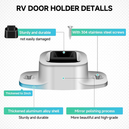 Plunger and Socket RV Door Holder 3 inch，2 Pack
