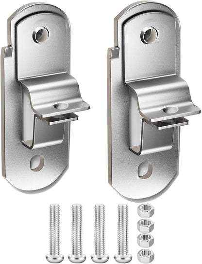 Cargo Trailer Door Latch, Round Screw Holes (4 inch Hole Spacing, 2 Pack)